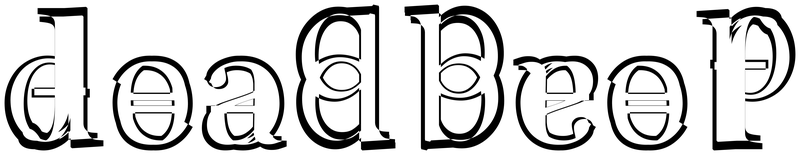 Ambigram for deadbeef in Georgia